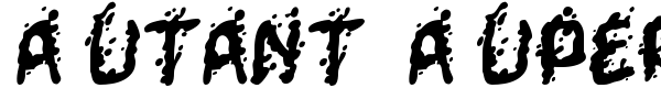 Mutant Supermodel font preview
